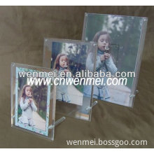 Different size acrylic magnetic photo frame